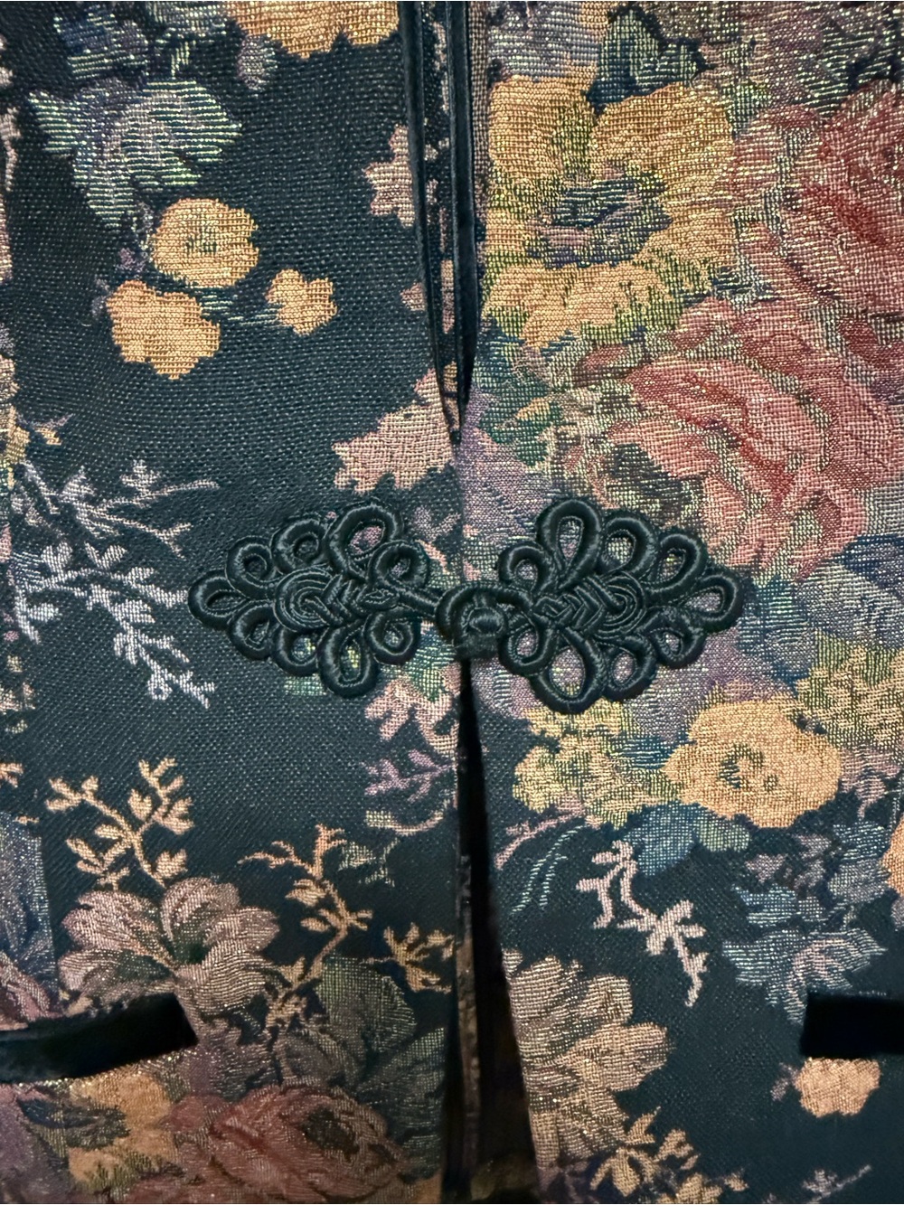 Soft Surroundings Westbury Garden Metallic Jacquard Jacket Size L Whimsigoth 90s - Picture 8 of 14